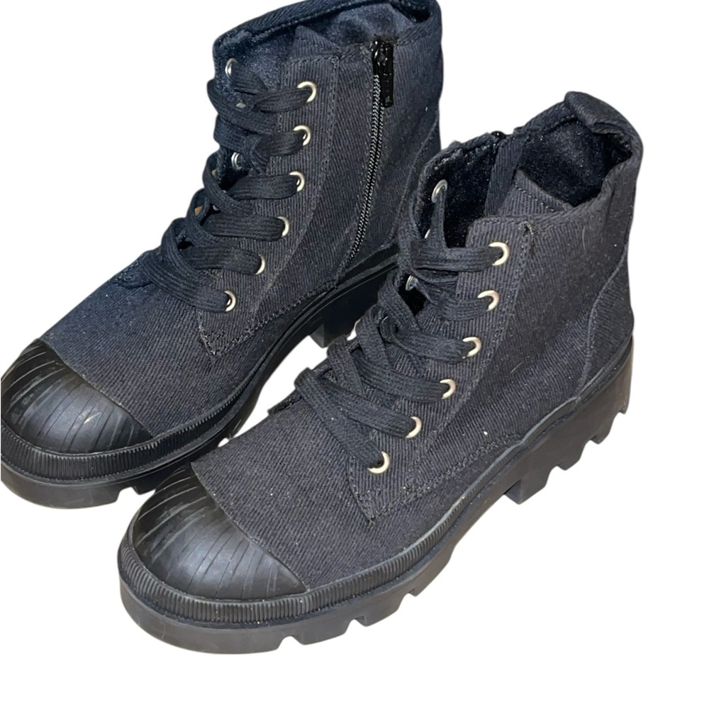 Universal Thread Black Combat Boots - image 1